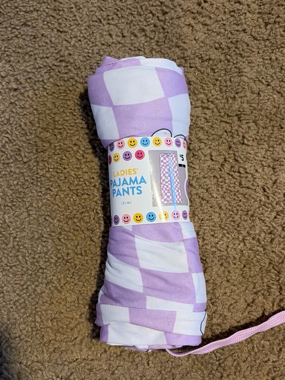 Women's Lavender Check Pajama Pants - Cozy Sleepwear
